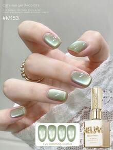 XEIJAYI 15ML Cat Eye Nail Polish Gel Soak Off Nail Magnetic Gel Polish Nail Art DlY For Salon At Home - 彩色 - 查看 30