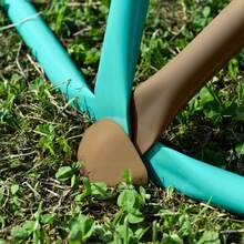 MERAX 12ft Geometric Dome Climber Play Center, Kids Climbing Dome Tower With Hammock, Rust & UV Resistant Steel Supporting 1000 LBS, Coffee+Green - Coffee + Green - View 10