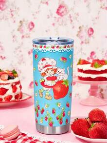 Strawberry Shortcakes 40 OZ / 1200 ML Tumbler With Handle, Insulated Cup, Vacuum Insulated Water Bottle, Leak-Proof Lid And Straw, Stainless Steel Travel Bottle, Car Bottle - Drinking Glasses, Water Glasses, Tumbler Glasses, Glassware Sets, Everyday Glasses, Good For Drinks, Cute Glasses, Kitchen Glasses, Juice Glasses, Simple Glasses, Cooler Cup - Nhiều màu - Xem 24