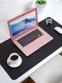 Alfombrilla de escritorio/Alfombrilla de ratón de 60 cm x 30 cm de piel de PU, Alfombrilla de escritorio antideslizante, Cubierta de escritorio impermeable, Adecuada para oficina y hogar (Rosa, Azul) - multicolor - Ver 8