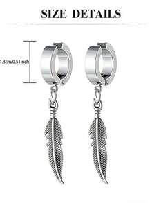 两对时尚前卫的不锈钢耳环，男女皆宜，适合日常佩戴或聚会场合，也可作为礼物送给朋友。 - 2對耳夾 - 查看 2