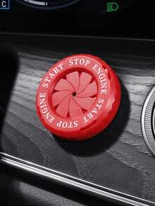 3cm Flat Surface Engine Start Button Decorative Cover - Rotatable ABS Decorative Ring With Adhesive Backing, Fits Keyless Ignition Switch, No Drilling Required, Multiple Designs, Engine Start Button Decorative Cover - Car Interior Accessories - One-click Start Sticker - View 11