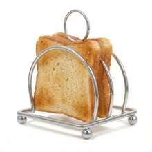 HEMOTON Estante para tostadas de acero inoxidable de 3 rebanadas estante para tostadas estilo inglés estante para tostadas soporte para pan pan rebanada soporte para mesa para restaurante y - como en la imagen - Ver 9
