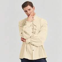 Chemises de sport pour hommes - Chemise de pirate jaune 1 - Voir 2