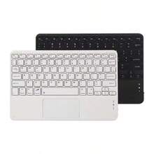 Teclado Bluetooth 10 Pulgadas con Touchpad Integrado Inalámbrico Ultraligero Compatible iOS Android Windows Conexión Fácil para Tablet Celular Laptop - Ver 1