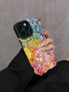 Ocean Summer Fruit & Ocean Collage Pattern Colorful Shockproof Full Coverage TPU Soft Phone Case For IPhone 17/17 Pro/17 Pro Max/16/16 Pro/16 Pro Max/15/15 Pro/15 Pro Max/14/14 Pro/14 Pro Max/13/13 Pro/13 Pro Max/12/12 Pro/12 Pro Max/11/11 Pro/11 Pro Max, Fashionable Vacation Style - Multicolor - View 4
