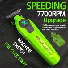 Bộ máy cắt tóc điện chuyên nghiệp BRDCLIP dòng X, máy tỉa tóc nam có thể điều chỉnh, lưỡi dao DLC, máy khắc tóc chuyên nghiệp, máy cắt tóc salon FA1C FA1T - Nhiều màu - Xem 8