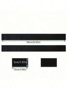 4条耐用尼龙汽车后备箱魔术贴整理带 - 用于固定灭火器及配件的安全固定带，黑色，适用 - 黑色 - 查看 10