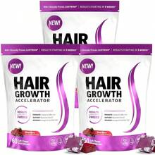 MONTUE Biotin Hair Growth Accelerator Soft Chews, Hair Vitamins For Women, Promotes Thicker, Fuller, Stronger Hair, Mixed Berry, 60 Soft Chews - 60 Đếm - Xem 7
