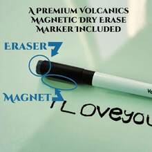 Small Dry Erase Board, 14.1" X 11" Whiteboard Small White Board, Mini Whiteboard, Magnetic White Board For Fridge,A Dry Erase Marker Included,44665913 - 白色 - 查看 6