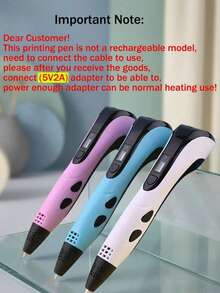 3D Drawing Pen, DIY Painting Printing Pen, 3D Graffiti, Type-C USB Interface, Batteryless, Suitable For DIY Creative Art Graffiti Drawing 3D Pen Set, Suitable For Birthday Gift, Christmas Gift, Creative Holiday Gift - View 7