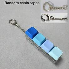 1pc Multi-Function Keycap Keychain - Button Toy, Adult Relaxation, DIY Keyboard Clicker, Focus & Entertainment - Multicolor - View 10