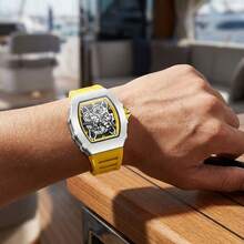 ONOLA Đồng hồ đeo tay nam cao cấp mới năm 2025, máy quartz, chronograph, chống nước 30M, mặt kính khoáng, vỏ hợp kim. - Một cỡ - Xem 11