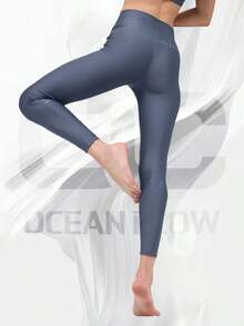 7/8 High-Waist Airlift Legging - Bluestone - View 2
