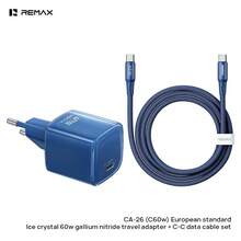 REMAX CA-26 (C60W) GaN Charger And Data Cable Set, PD60W Dynamic Low-Temperature Fast Charging, Type-C Charging Plug And Cable, Compact Size, High Power, Easy To Carry. - Multicolor - View 9