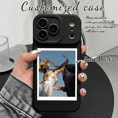 1pc Customizable Personalized Photo Design/High Definition UV Printing/TPU Shockproof Silicone Lens Protection Phone Case Compatible With IPhone17Air/17/16promax/16pro/15promax/14promax/13promax/Smart5/Smart8/OPPOa95/A18/A58/A74/A76/A95/F19Motorola MotoG84/G54/G52/Galax/A24/S24u/S23u/S22u/A14/A15/A17/A55/SAM/XiamI/VivoY17s/Y20/Y27/Y35, Fun Customization, Daily Use Or Gift