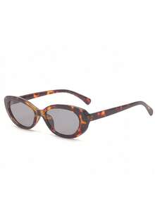 1 pieza Nuevas gafas de moda de ojo de gato, gafas con decoración floral de color degradado para fiesta en la playa - Multicolor - Ver 13