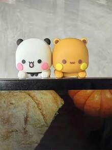 卡通人物可爱熊熊猫贴纸 - 适合装饰手机、平板电脑、电脑屏幕，也是情人节、母亲节、毕业季的礼物之选 - 彩色 - 查看 3