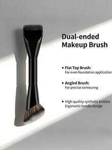 1 cọ trang điểm hai đầu, cọ trang điểm đa năng đầu phẳng, thích hợp dùng cho kem BB, kem nền dạng lỏng, cọ trang điểm nền, cọ đánh phấn phủ, cọ che khuyết điểm, cọ đánh phấn má hồng, cọ tạo khối, cọ phục hồi da mặt, cọ đánh phấn phủ, dụng cụ trang điểm. - Nhiều màu - Xem 6