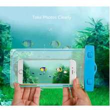 Universal Waterproof Phone Pouch, Waterproof Phone Case Compatible With IPhone 14 13 12 11Pro Max XS Plus Compatible With Samsung Galaxy S22 S23 Cellphone Up To 7.0", 3D Cellphone Dry Bag For Vacation Compatible Phone Models Compatible With IPhone - 淺藍色 - 查看 2