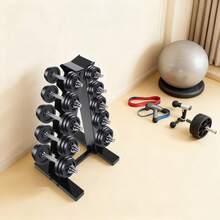 YUNRUX Strength Training Barbell Rack - Silver - View 9