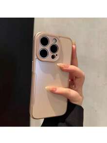 Luxury Matte Solid Color Protective Phone Case For IPhone 17 Pro Max 17 Pro 16 15 14 13 Pro Max Plus Drop-Proof Soft Back Cover - Champagne Gold - View 3