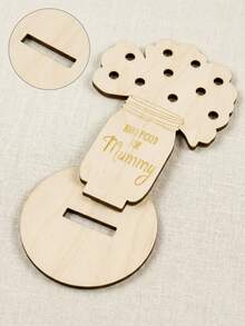 1 Stück DIY Blumenständer für Muttertags Dekoration - Selbstmontage, ermöglicht es Ihnen, Ihren eigenen Blumenstrauß auf dem Ständer zu kreieren. Dieser Holz Tischblumenhalter ist ein perfektes Muttertagsgeschenk für Mama. - Dekorativer Blumenständer zum Muttertag - Übersicht 6