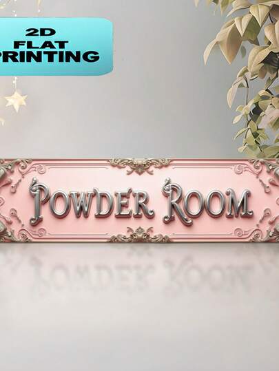 4"X16" Vintage Style Sign, UV Printed, Suitable For Dressing Room, Garage, Cafe, Restaurant And Bar Decor, Versatile For Halloween And Christmas