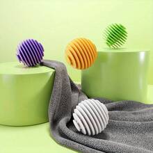 Bóng giặt chống rối thần kỳ có thể tái sử dụng - Bóng làm sạch loại bỏ vết bẩn, ngăn ngừa quần áo bị rối - Làm mềm vải, giảm nhăn và tĩnh điện, thích hợp cho máy giặt. - quả bóng giặt - Xem 7