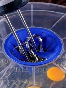 Tấm chắn bắn dầu bằng silicon, phù hợp với tô trộn, dụng cụ nhà bếp giúp ngăn trứng, bột và nước sốt bắn tung tóe, thích hợp cho việc chuẩn bị nấu nướng dịp Giáng sinh, Halloween, Lễ Tạ ơn và Ngày lễ Tình nhân, tương thích với máy trộn cầm tay và điện, tấm chắn bắn dầu. - Nhiều màu - Xem 6