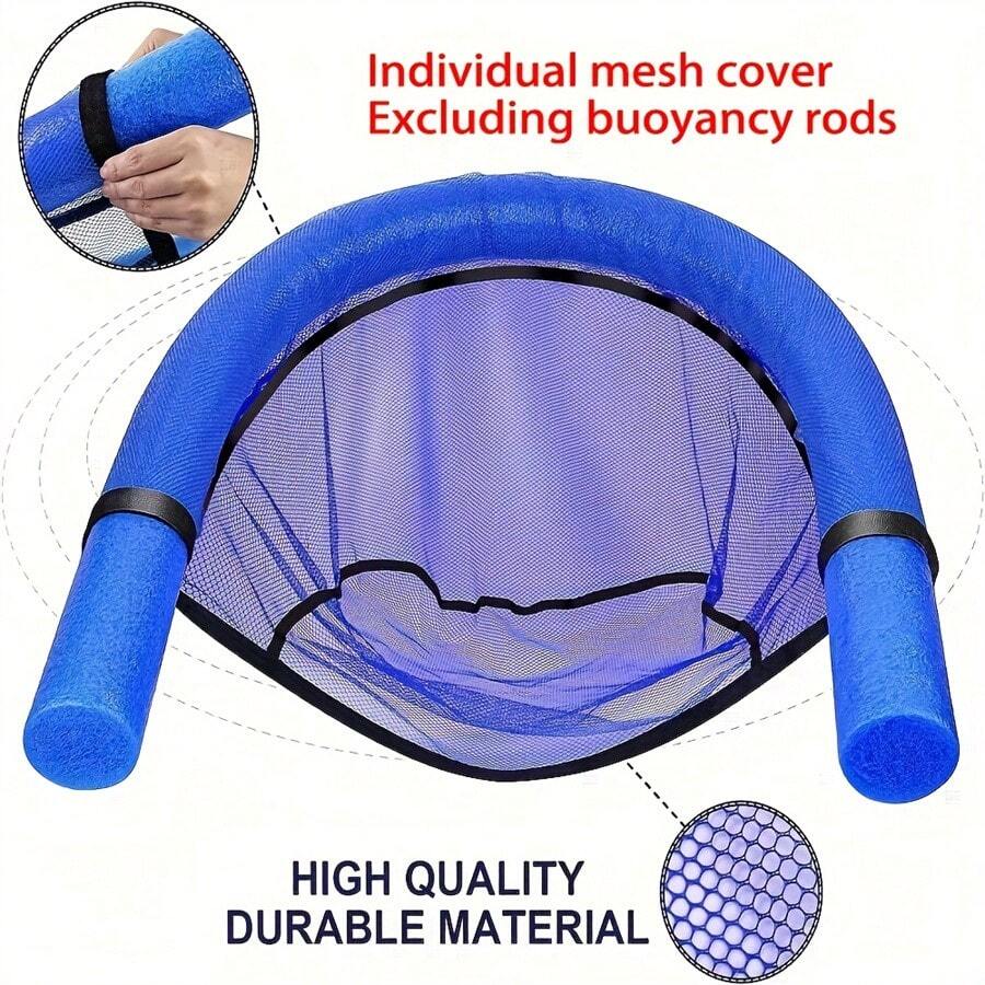 1 Peça Nova Cadeira Flutuante de Rede para Piscina, Capa de Rede para Cadeira de Piscina, Jangada Flutuante, Cadeira de Lazer Flutuante para Jogos na Água, Acessório Flutuante para Esportes Aquáticos em Praia e Lago, Essenciais de Praia, Flutuador de Piscina - Multicolorido - Visão 1