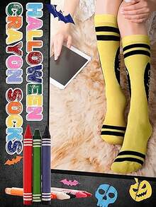 4 Pares/8 Pares de Calcetines de Tobillo Rayados Coloridos, Calcetines Delgados Suaves, Innovadores y Creativos Adecuados para Mujeres - Multicolor - Ver 3