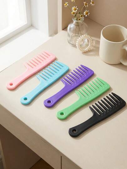 1支宽齿顺发梳 - 迷你旅行美发梳，适用于卷发和湿发，温和防毛躁防静电便携梳，男女通用美发造型工具，度假和健身包必备，美发梳，后梳，造型梳，卷发梳，边缘梳，梳子，发梳，梳子套装，发梳，卷发梳，顺发梳，女士美发梳，头发，旅行，护发产品，美发工具，美发配件，发型师，发型师配件，沙龙，美发造型设备