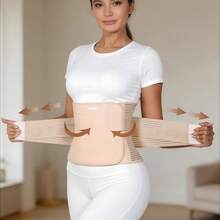 VBOSI Adjustable Back Support Abdomen Belt With 3 Stabilizer Strips, Lower Back Brace For Pain Relief, Daily Use & Gift Accessory, Unisex For Men & Women - View 9