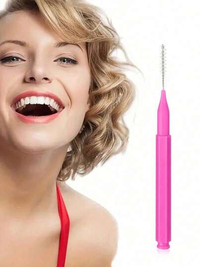 100pcs Dental Floss Brushes, Oral Cleaning Experts For Interdental Spaces! Soft Spiral Brush Heads Easily Reach Into Teeth Gaps And Braces, Gently Removing Food Debris And Plaque, More Gentle Than Regular Floss, Suitable For Orthodontics And Daily Cleaning. Redefine Deep Cleaning, Say Goodbye To The Troubles Of Incomplete Cleaning And Gum Irritation With Regular Floss.