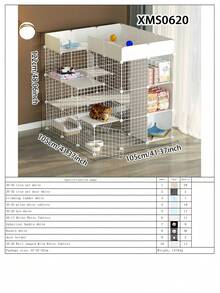 室内猫笼、猫屋、小型犬舍、宠物游戏围栏 - 彩色 - 查看 17