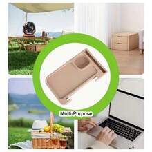 Detachable Sofa Armrest Table, Portable Cup & Phone Holder, Multi-Functional Outdoor Camping Accessory - A - View 3