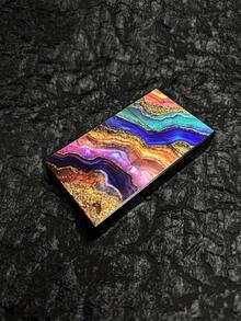 Flowing Gold Pattern Series Women's Cigarette Box | Suitable For Thin Cigarettes | Easy Button Opening And Closing Design|Mother's Day Cigarette Box Gift - Flowing Gold - View 9