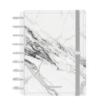 Iscool Permanent Disc Planner, White Marble - Trắng - Xem 1