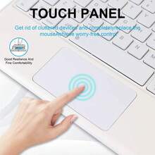 Teclado Bluetooth 10 Pulgadas con Touchpad Integrado Inalámbrico Ultraligero Compatible iOS Android Windows Conexión Fácil para Tablet Celular Laptop - Ver 9