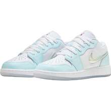 Air Jordan 1 Low SE 'Glacier Blue' GS Glacier Blue/White/Glacier Blue/Multicolor - Glacier Blue/White/Glacier Blue/Multicolor - View 4