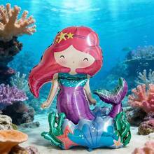 1 Ocean-Themed Standing Mermaid Balloon, Suitable For Birthday Parties, Themed Parties, Anniversaries, Housewarming Parties, Hen Parties, Back-To-School Celebrations, Graduation Parties, Wedding Receptions, Retirement Parties, - 1 YEAR - View 6