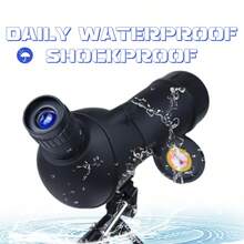 1 ống nhòm chuyên nghiệp độ phân giải cao, 20x60mm, kèm chân đế, bao gồm bộ chuyển đổi điện thoại và túi đựng, thích hợp cho việc quan sát chim, hòa nhạc, động vật hoang dã và phong cảnh. Chất liệu: Kim loại, ABS và kính quang học. - A - Xem 3