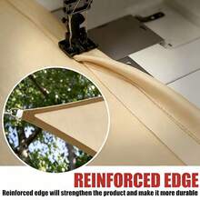 3/4m Triangular Sun Shade Sail - UV Protection Outdoor Canopy For Patio, Garden, Yard, Balcony And Camping, Foldable Waterproof Outdoor Sun Shade - Beige - View 4