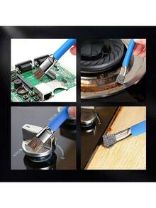 Bàn chải vệ sinh đa năng hai đầu bằng thép không gỉ, thích hợp để làm sạch các khe hở bếp, bếp nướng ngoài trời, lò nướng, vật dụng thiết yếu để vệ sinh nhà cửa (Màu ngẫu nhiên) - A - Xem 6