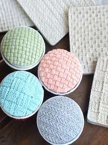 DIY Cake Decorating Silicone Mold, Embossed Fondant Embossing Mold, Striped Design For Baking - Multicolor - View 1