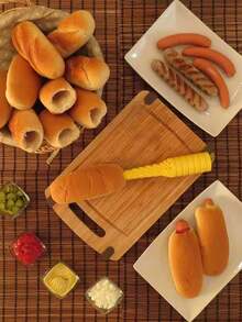 Reusable Hot Dog Bread Hole Punch, New Kitchen Tool, Creative Bread Drilling Device, Hot Dog Drill, Leak-Proof Hot Dog Burger Tool, Suitable For Bread, Hot Dogs, Easy-To-Use Kitchen Gadget - Multicolor - View 7