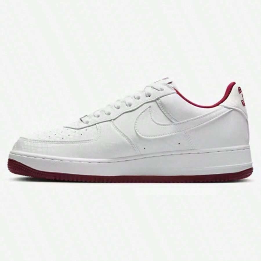 Nike KB Air Force 1 Low Men's White Team Red IB0018-101 - Red and White - View 1