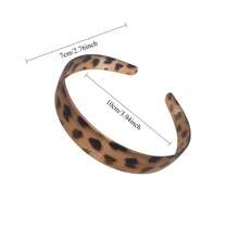 1 chiếc băng đô cài tóc bằng nhựa acetate họa tiết da báo thanh lịch, thích hợp để đeo hàng ngày, mùa hè, đi nghỉ mát và du lịch. - Nhiều màu - Xem 5