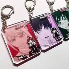 1pc Anime Acrylic Squishy Keychain, Collectible Card, Birthday Gift, Easter Gift, Back To School Gift - Multicolor - View 1